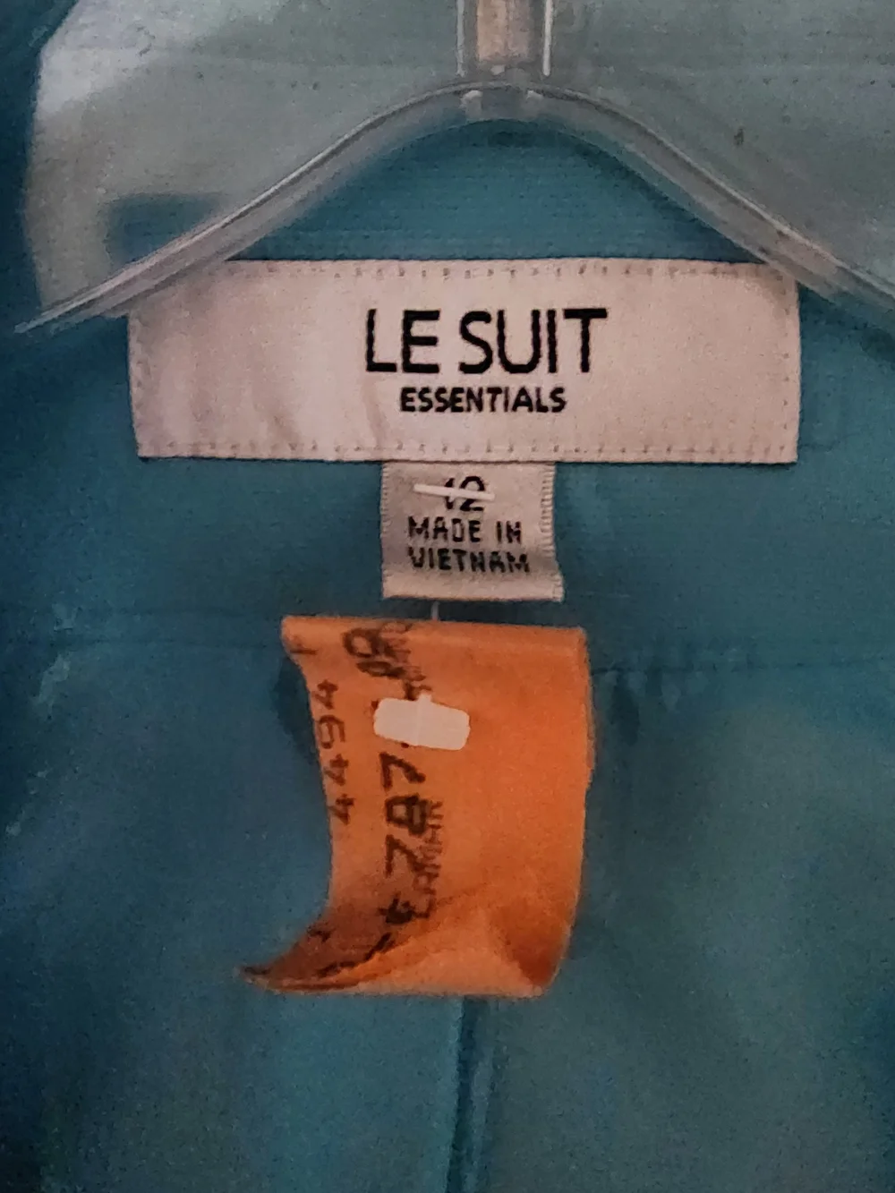 Le Suit Aqua Blue Women's Blazer and Skirt Set